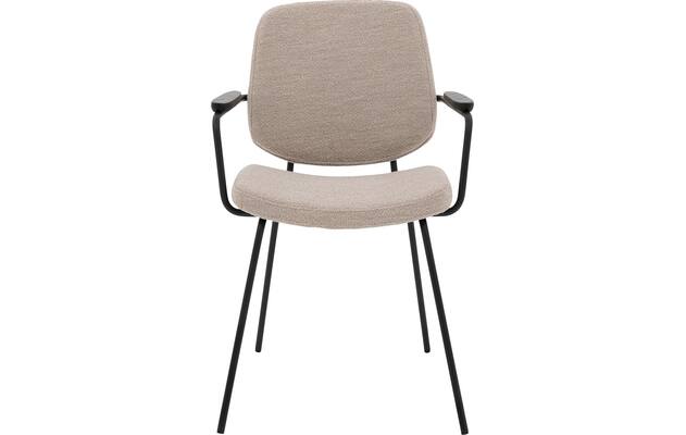 Goossens eetkamerstoel hjalmar beige stof - 8213334-03 2